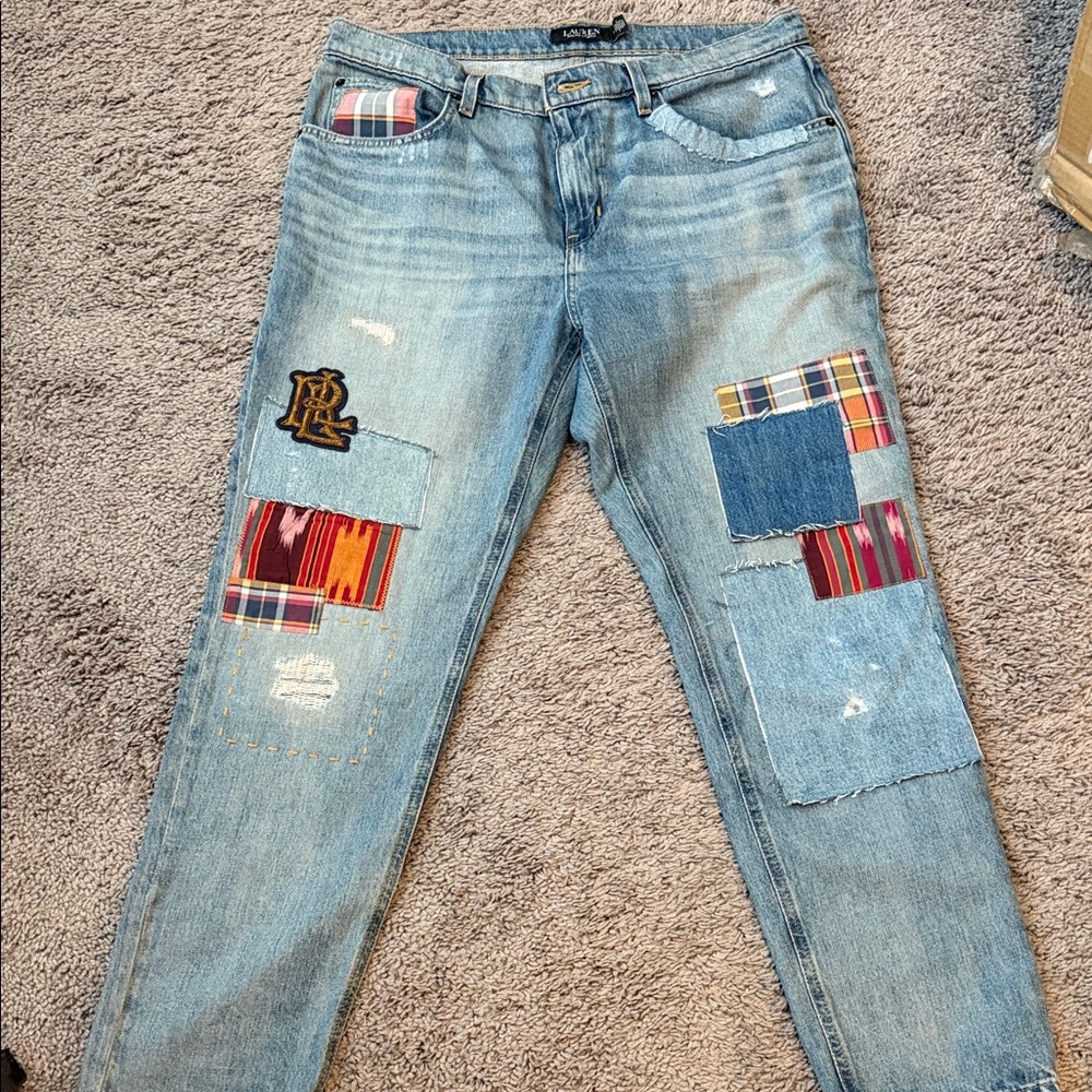 Ralph Lauren Black Label Patchwork Jeans